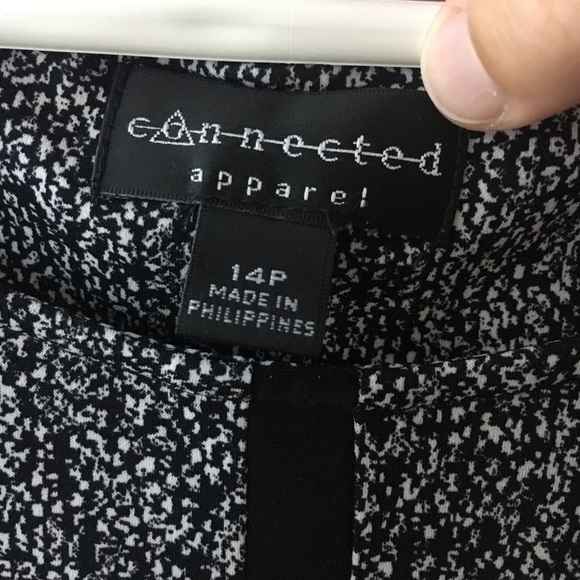 Summer work dress! 14P Black and white flare! EUC - Picture 2 of 3